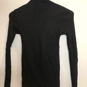 Black slim fit turtleneck